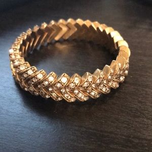 Jcrew factory elastic gold bracelet
